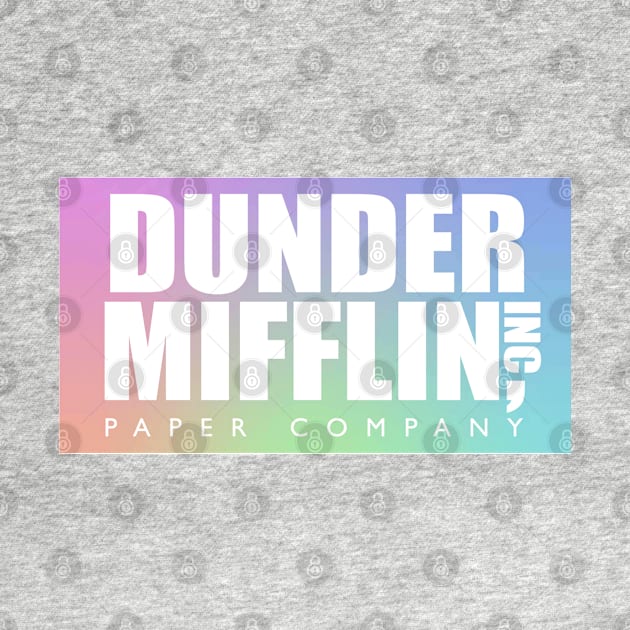 Pastel Dunder Mifflin Logo by broadwaygurl18